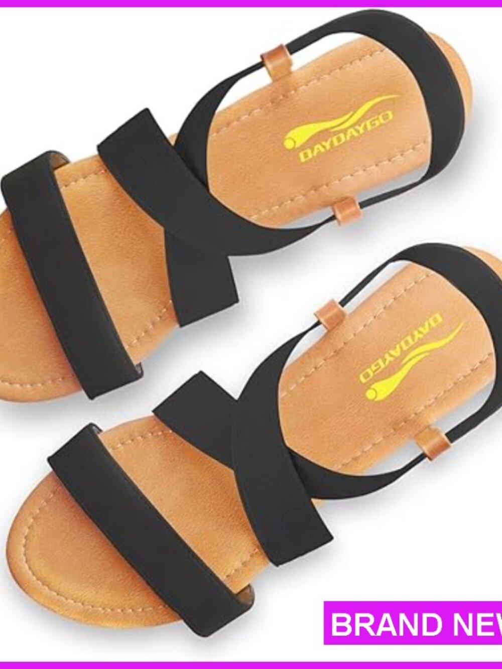 Gladiator Flat Sandals Elastic Straps Lightweight Comfortable Casual Formal Wear
